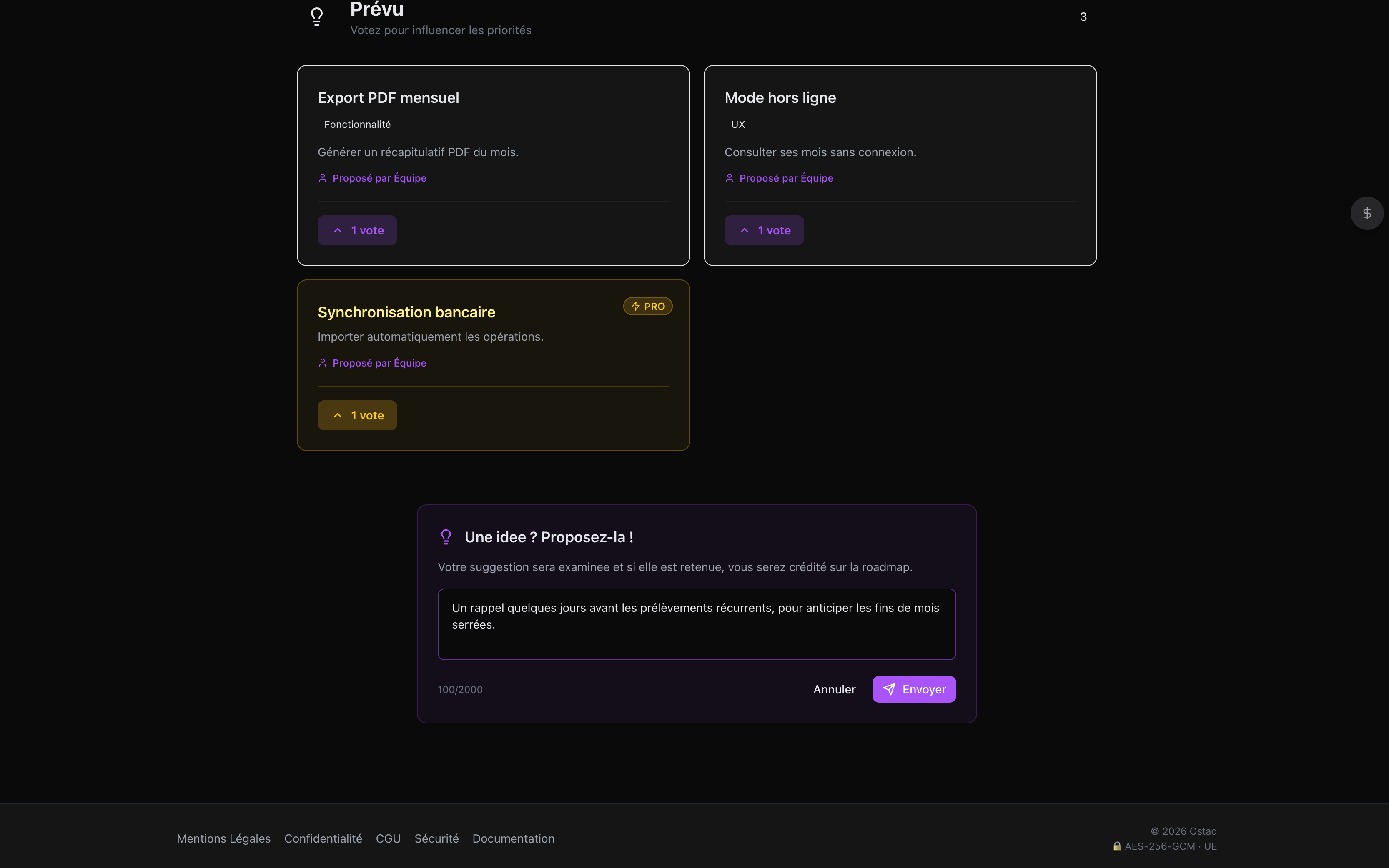 Roadmap publique